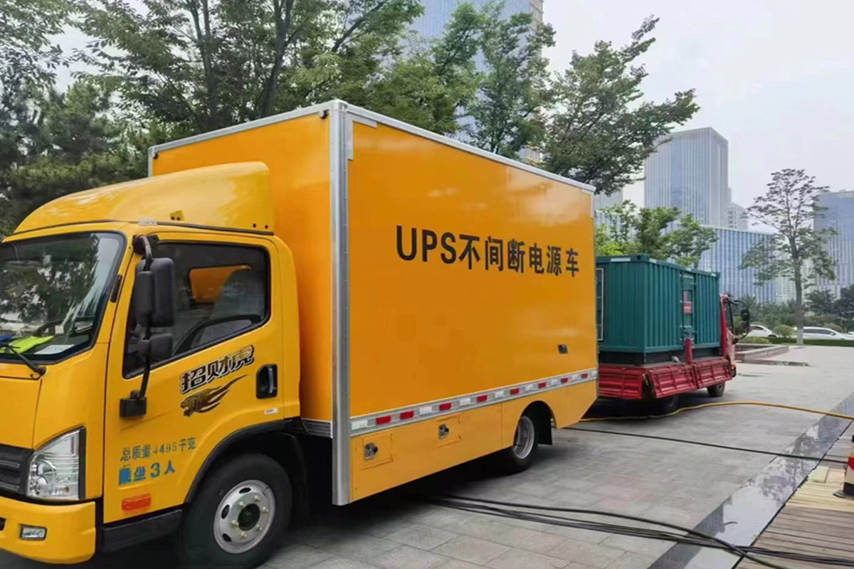 涟源发电机租赁施工现场